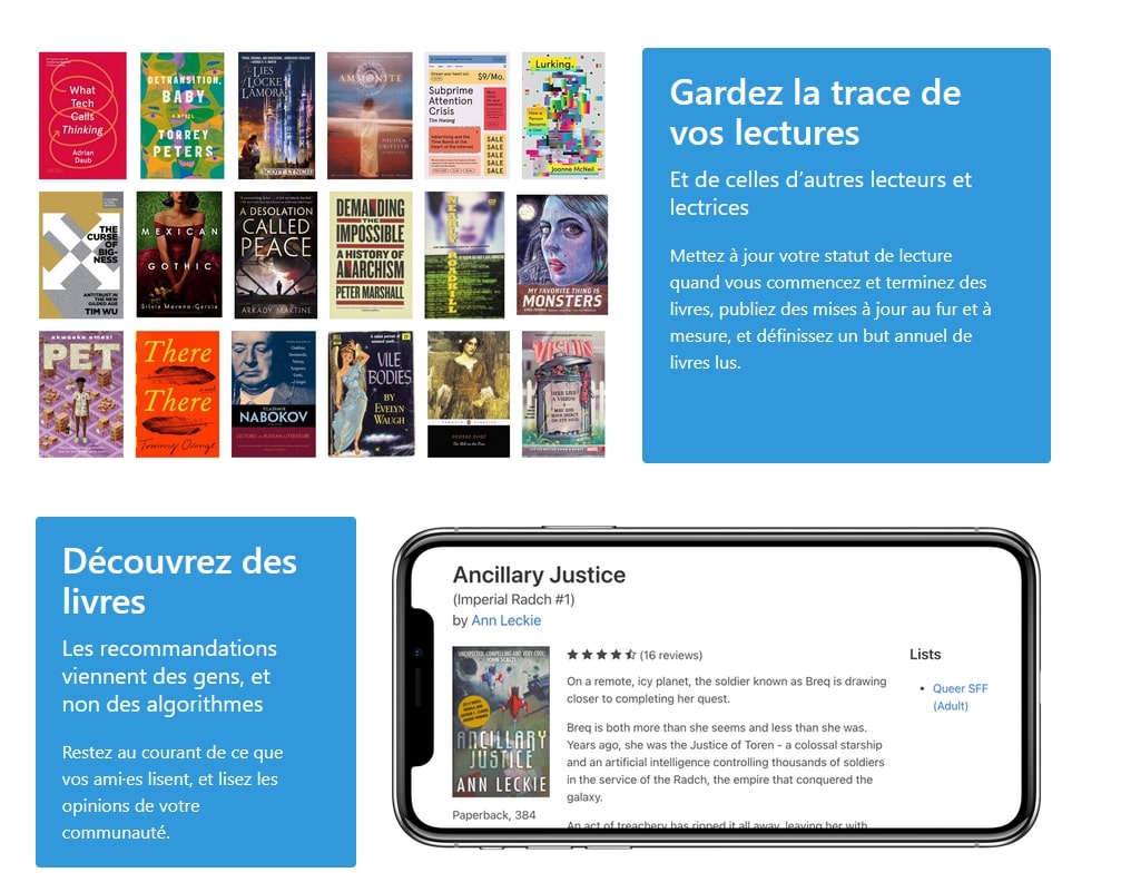 Captura de pantalla de BookWyrm