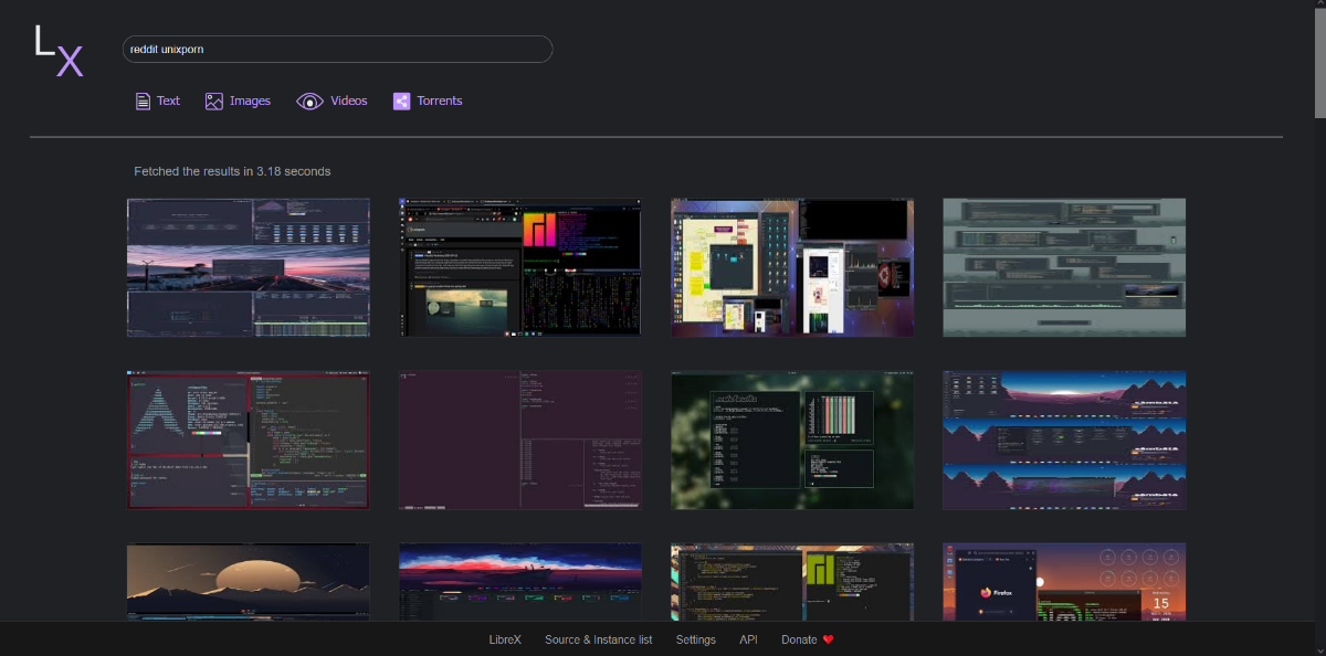 Screenshot di LibreX
