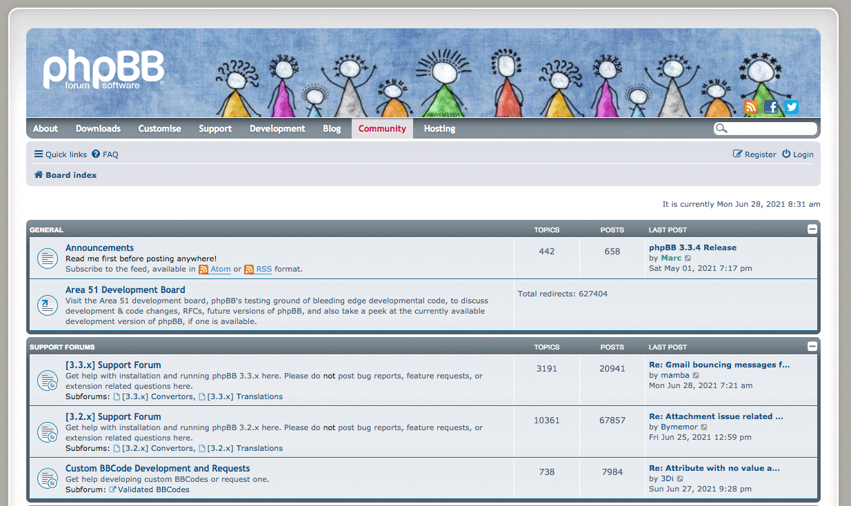 Captura de phpBB