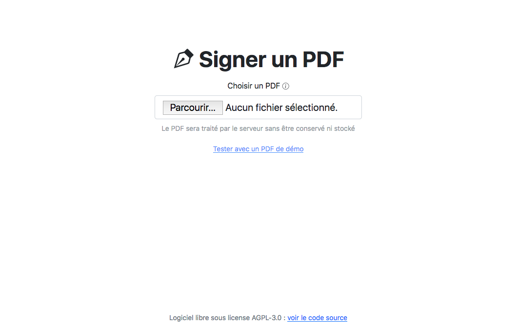 Screenshot of Signaturepdf